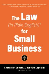 Cover of The Law (In Plain English) for Small Business