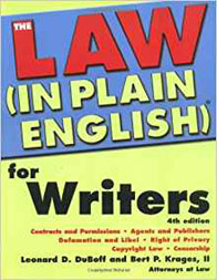 Cover of The Law (In Plain English) for Writers, 4th Edition